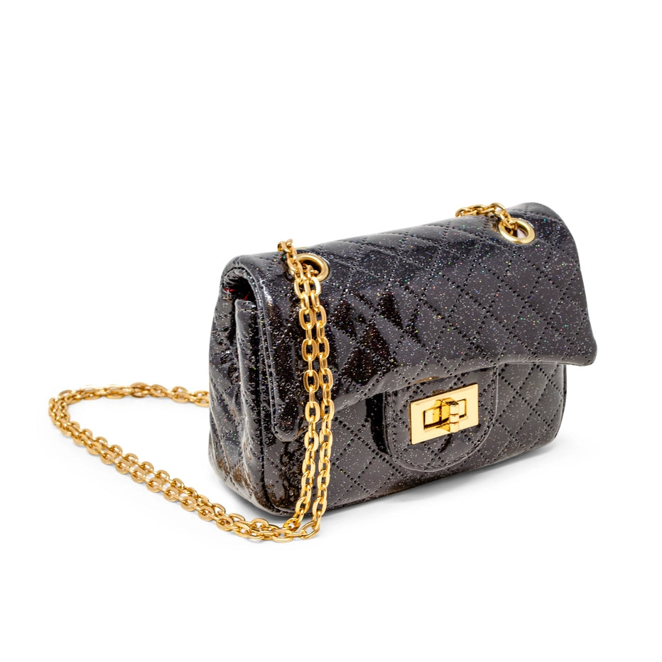 CLASSIC QUILTED SPARKLE MINI BAG