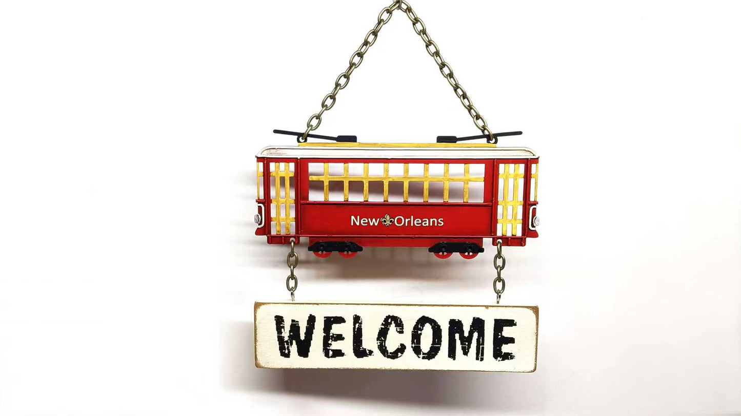 HANG SIGN RED STREETCAR