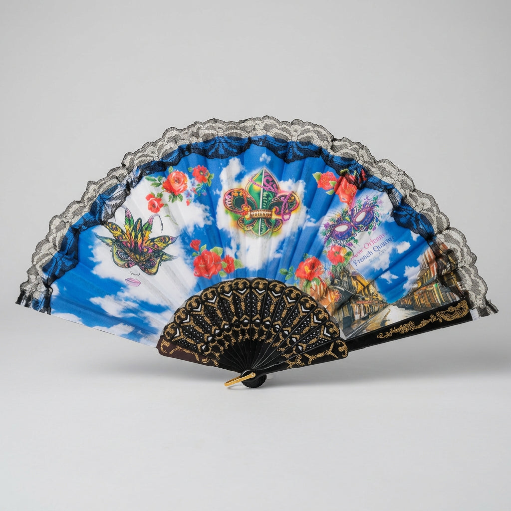 ASSORTED NOLA HAND FAN