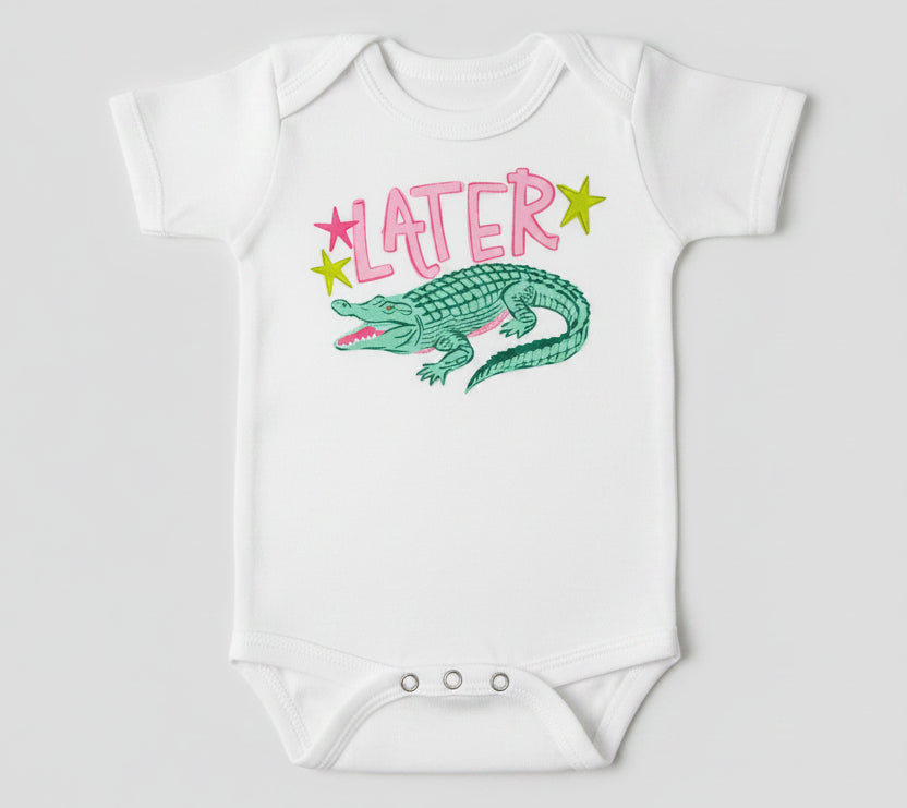 PINK LATER GATOR/AFTER A WHILE ALLIGATOR DOUBLE SIDED