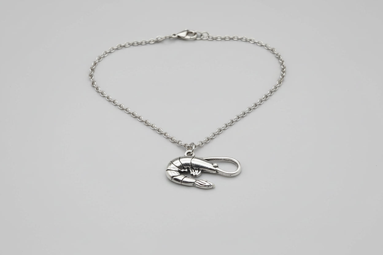 Silver Shrimp Necklace