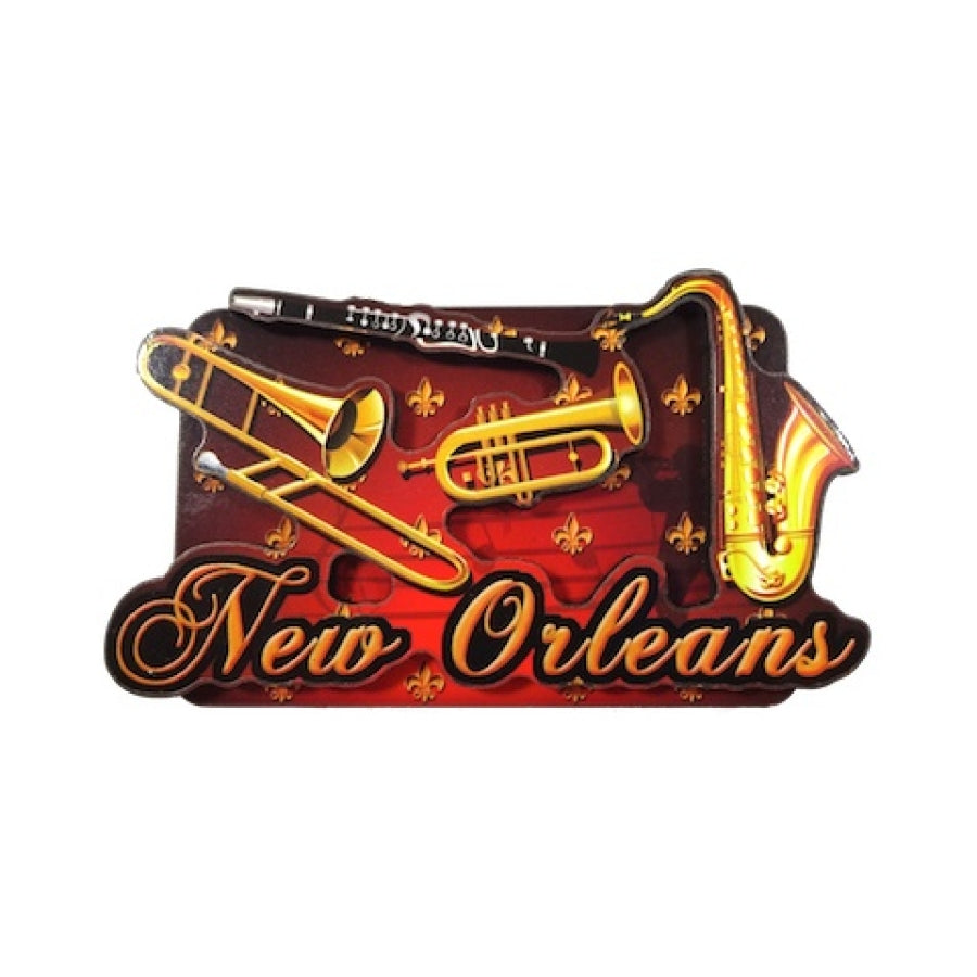 Instruments Wooden Magnet
