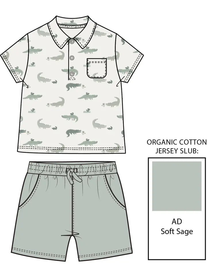 Later Gator - Polo Shirt and Comfy Shorts