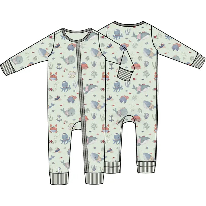 Sailor Sea Creatures - Convertible Romper