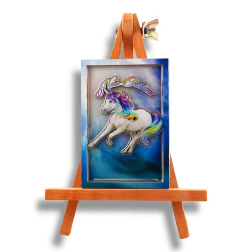 New Orleans Unicorn Wooden Magnet