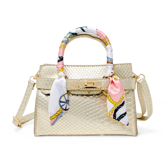 CROCODILE SCRARF HANDBAG