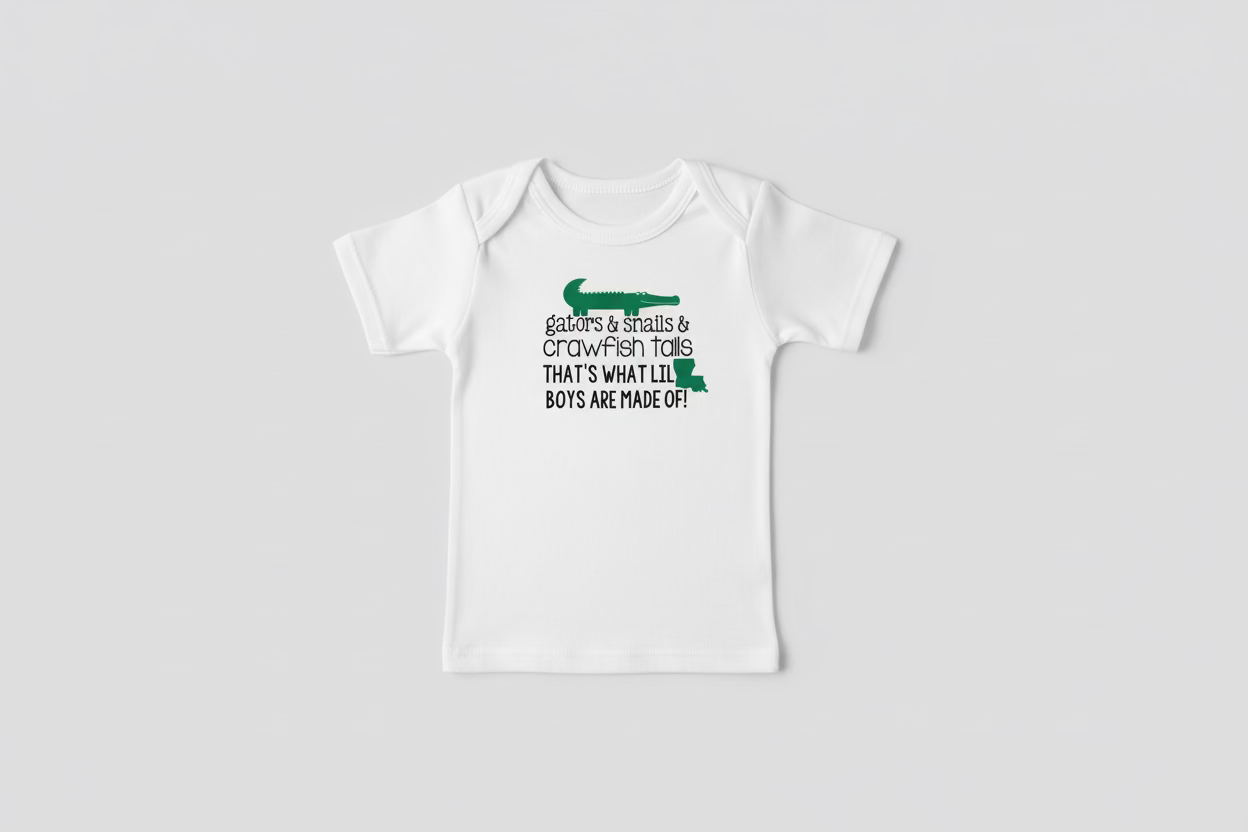 GATOR AND NAILS ONESIE