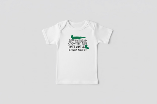 GATOR AND NAILS ONESIE