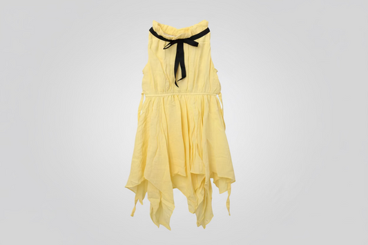 COLOR DRESS WITH BLACK BOW TIE