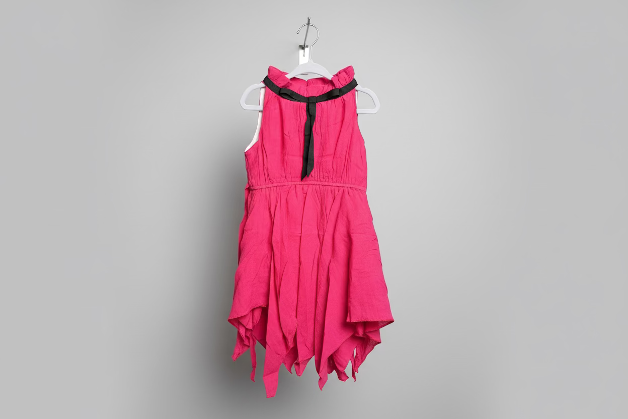 COLOR DRESS WITH BLACK BOW TIE