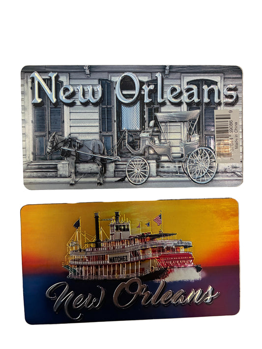 NEW ORLEANS 2 SIDES MAGNET