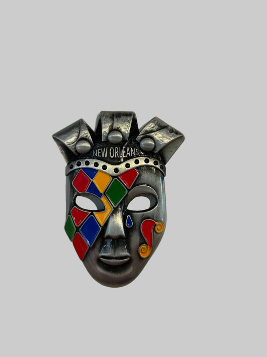 TRAGEDY MASK DESIGN COLORFULL MENTAL