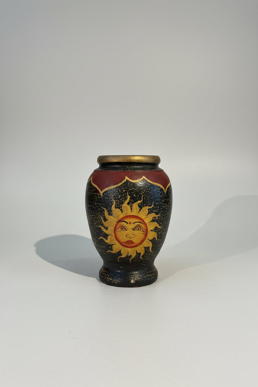 Sun and Star Wood Vessel