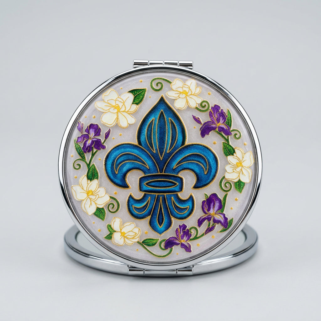 COMPACT MIRROR FLEUR-DI-LIS