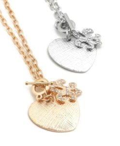 Assorted Heart Necklace w/FDL Charm