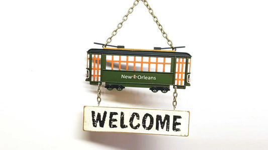 HANG SIGN GREEN STREETCAR