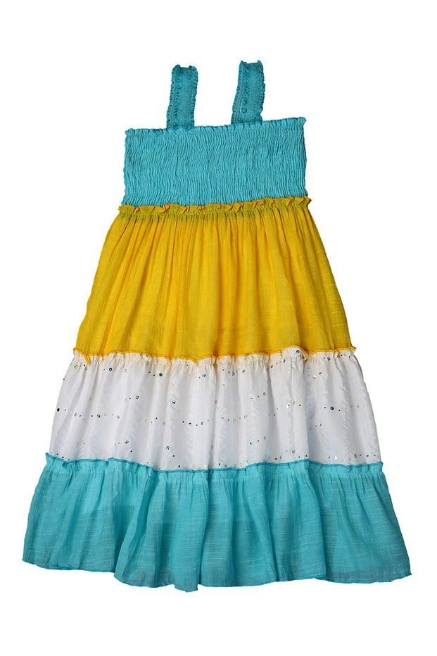 COLOR MAXI DRESS