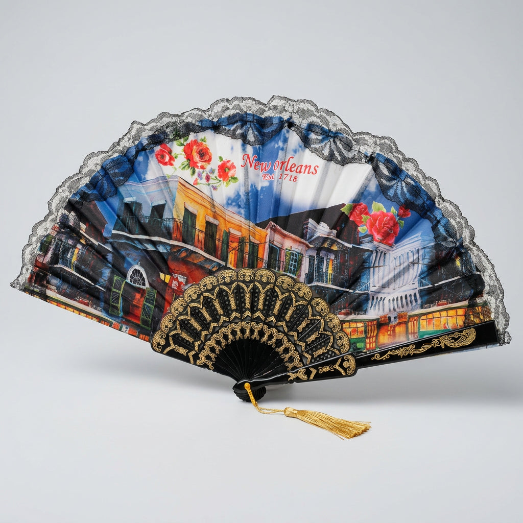 ASSORTED NOLA HAND FAN