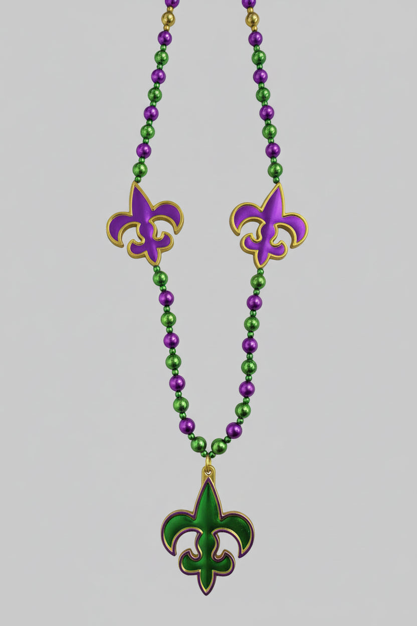 GOLD FLUE DE LIX BEAD