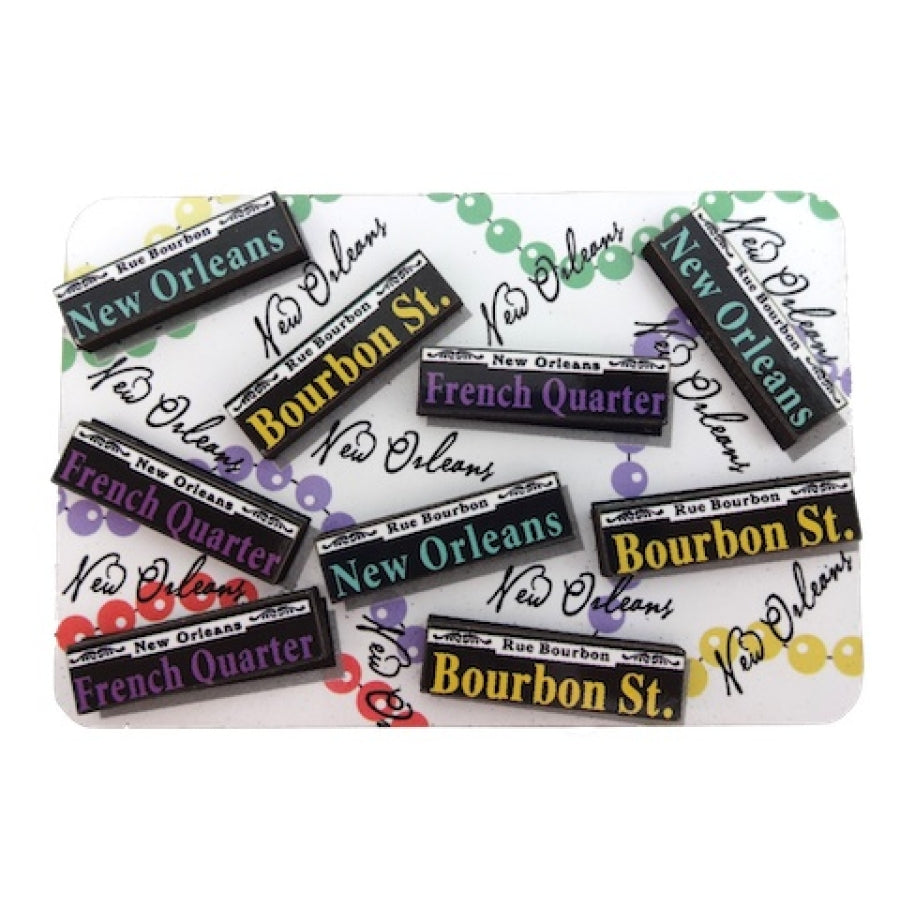 French Quarter Scattered Wooden Magnet