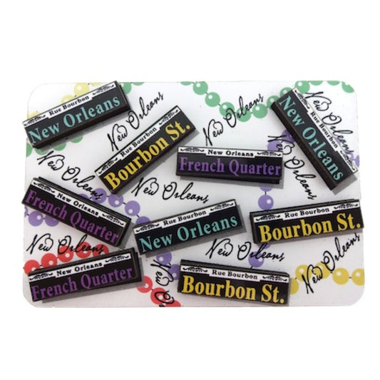 French Quarter Scattered Wooden Magnet