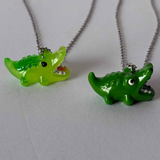 Assorted 3D Handmade Gator Necklace