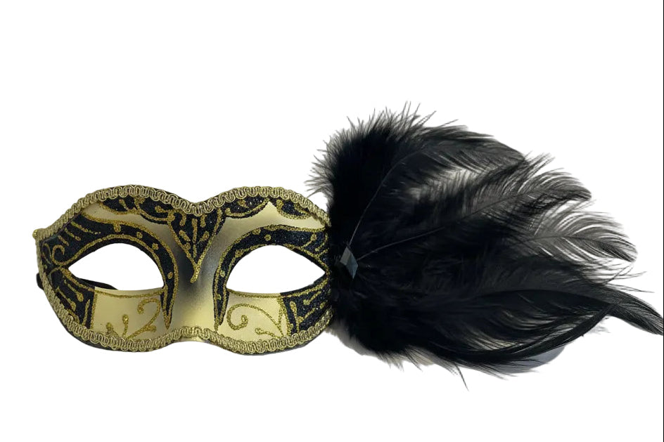 MARDI GRAS MASKS RIGHT LEATHER