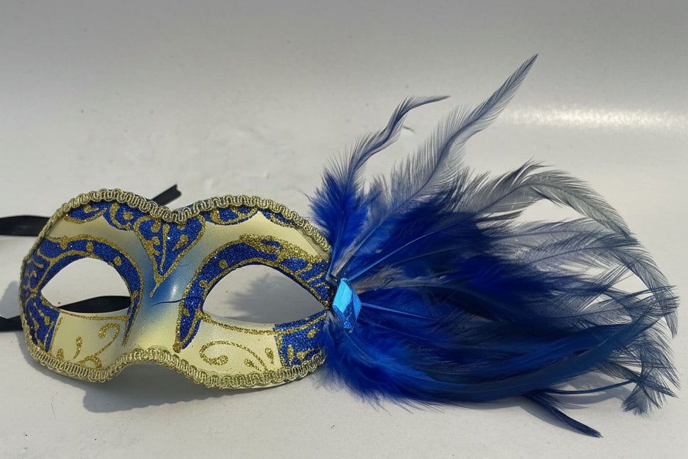 MARDI GRAS MASKS RIGHT LEATHER