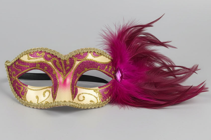 MARDI GRAS MASKS RIGHT LEATHER