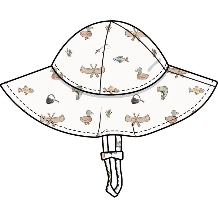 Little Angler - Wide Brim Sun Hat
