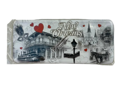 LOVE DESIGN LONG LICANSE PLATE