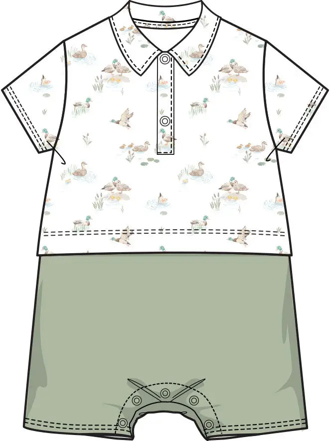 Mallard Lake - Short Playsuit