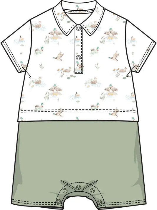 Mallard Lake - Short Playsuit