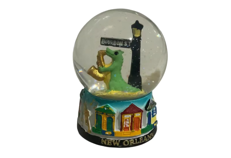 LARGE ALLIGATOR WATER GLOBE