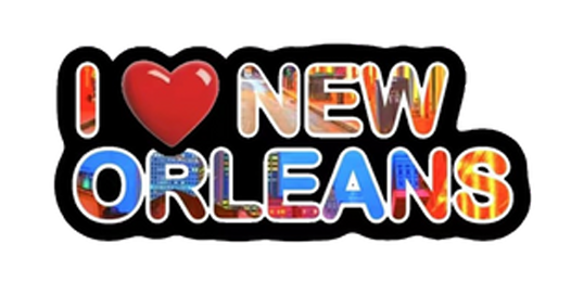 BIG I LOVE NEW ORLEANS MAGNET