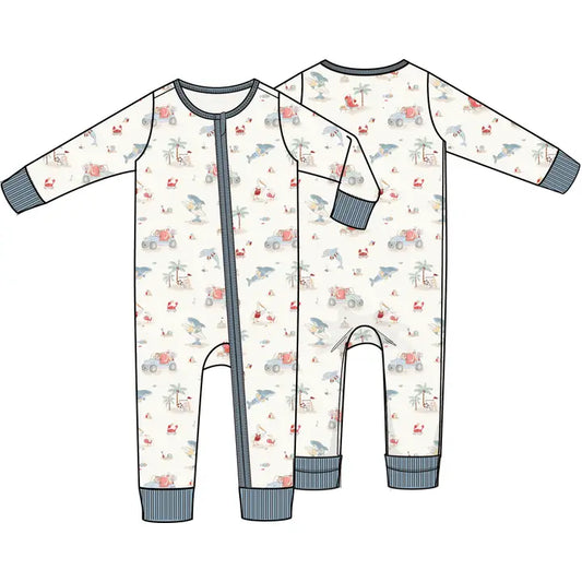Sea Creatures Beach Day - Convertible Romper