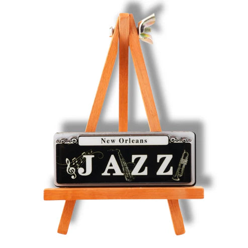 Jazz Music Wooden Street Sign Magnet