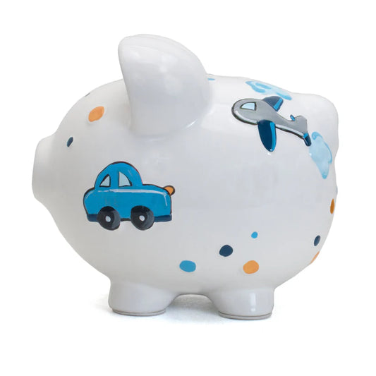 CHOO CHOO TRANSPORTATION PIGGY BANK
