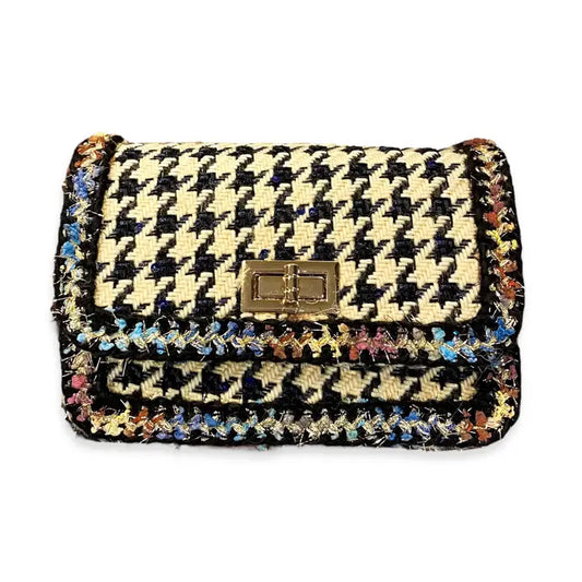 HOUNDSTOOTH PURSE