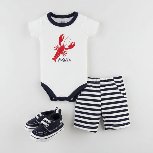 HUDSON LOBSTER 3 PCS SET WHITE