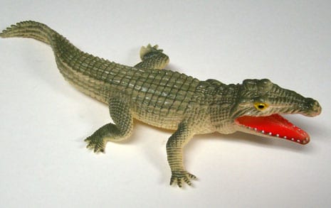 8″ Rubber Alligator
