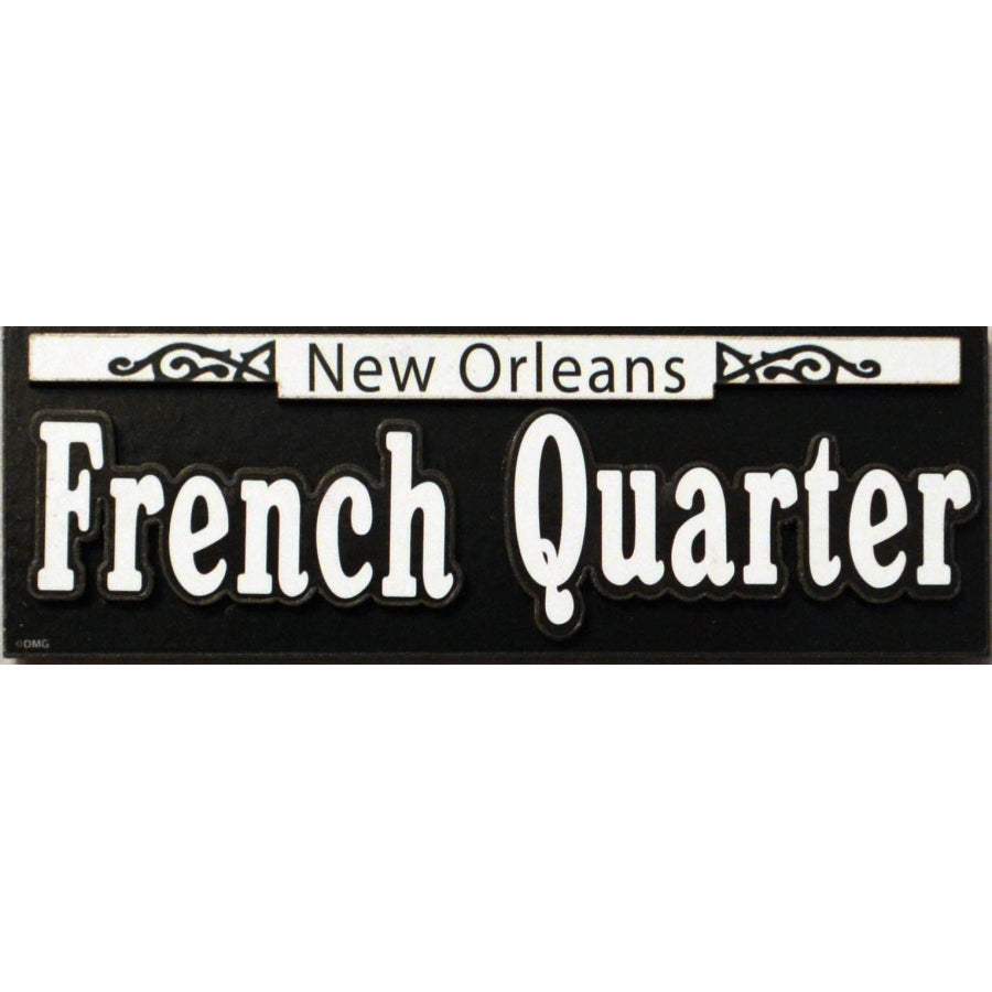 French Quarter Wooden Magnet