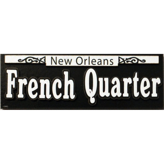 French Quarter Wooden Magnet