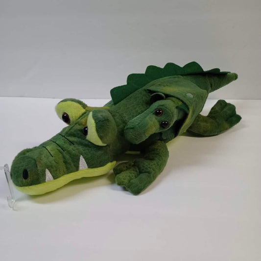 Mom and Baby Plush Alligators