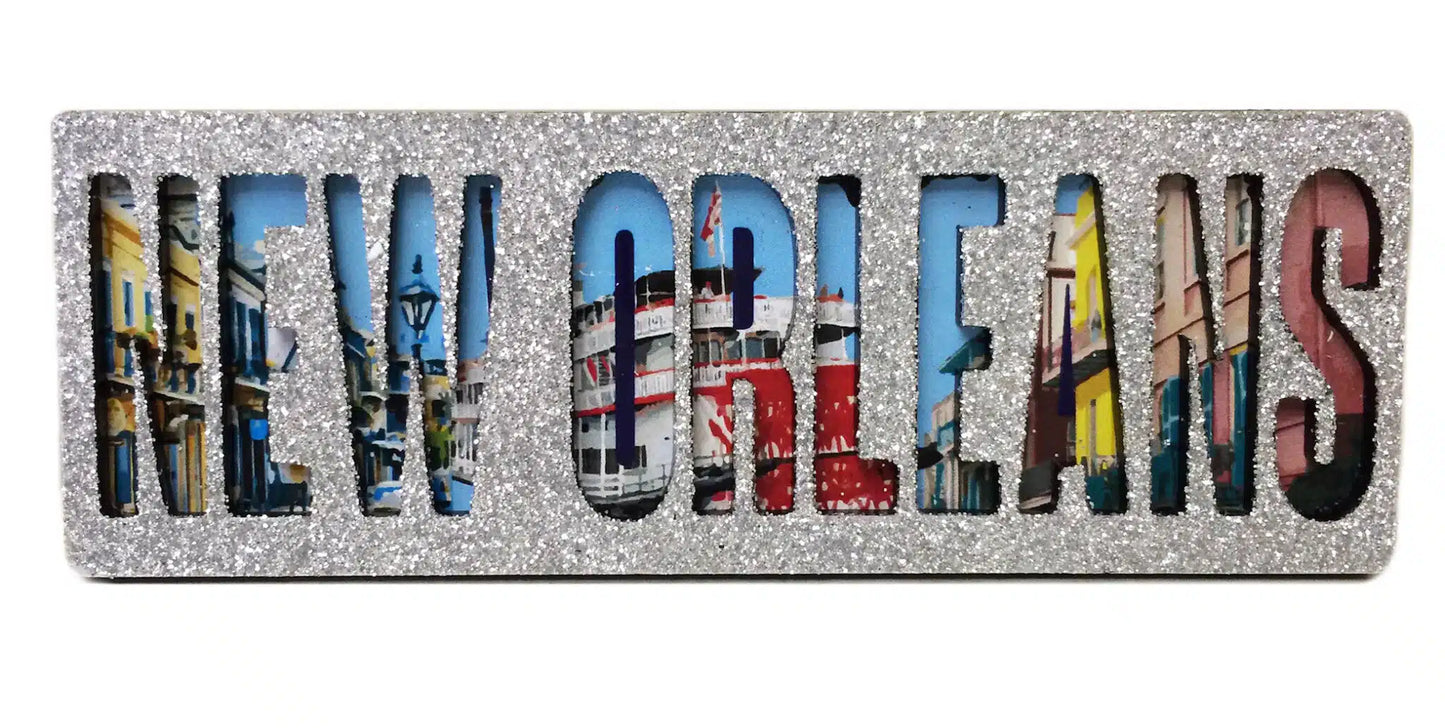 BIG NEW ORLEANS WORD MAGNET
